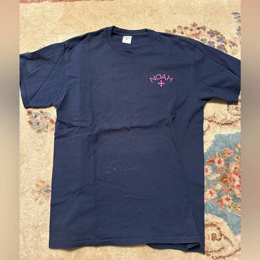 Noah Summer Core Logo T-Shirt — Navy / XL